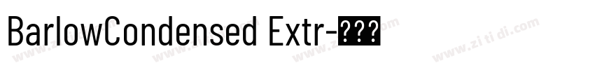 BarlowCondensed Extr字体转换
